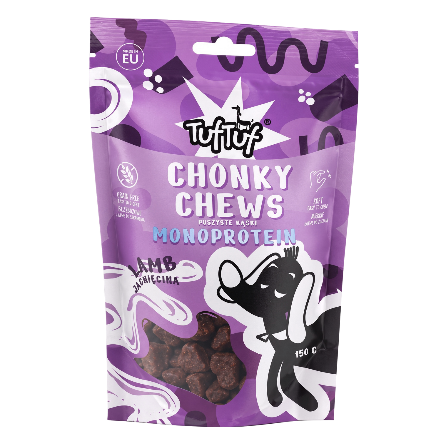 TufTuf Chonky Chews przysmak dla psa Jagnięcina 150g