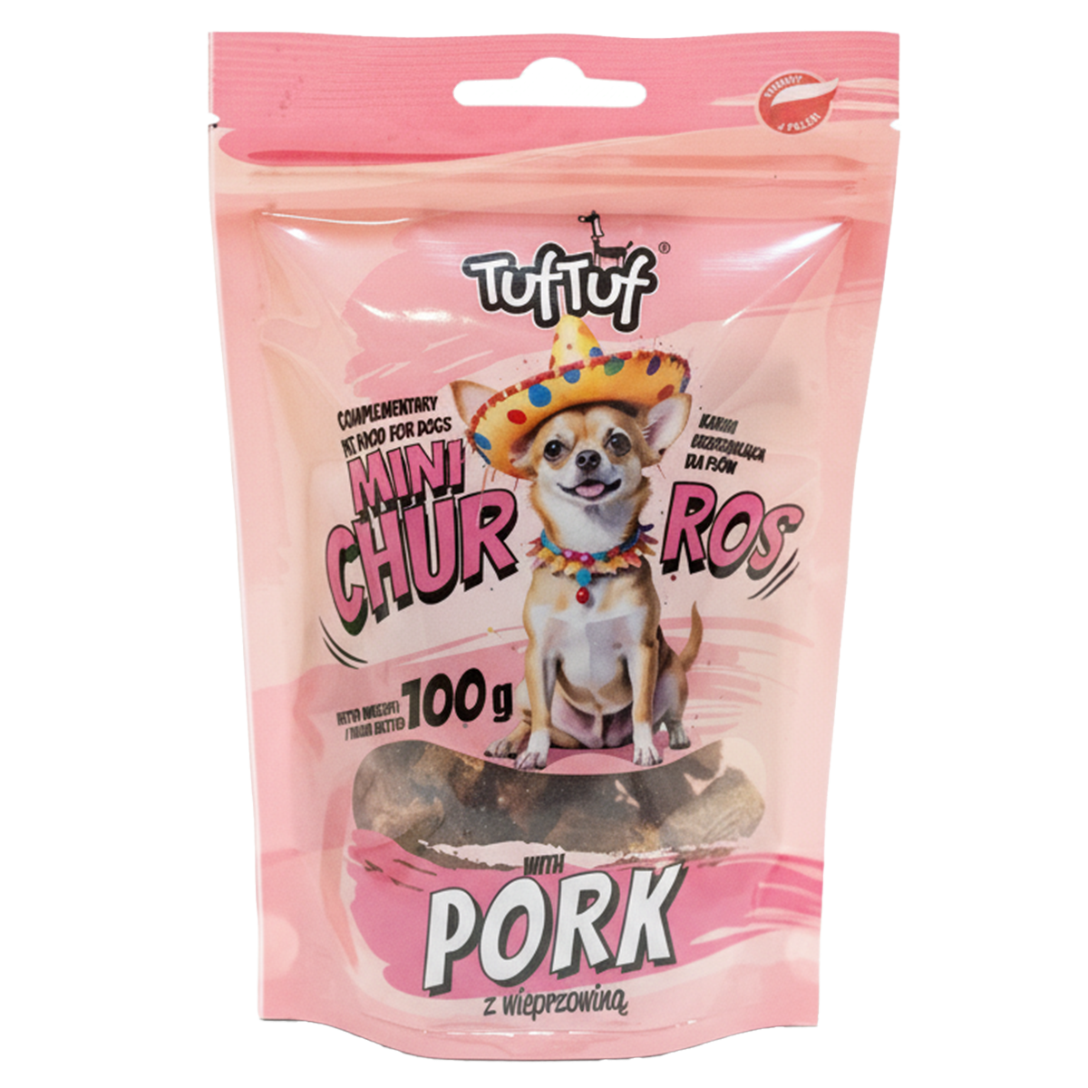 TUF TUF Mini Churros z wieprzowiną dla psa