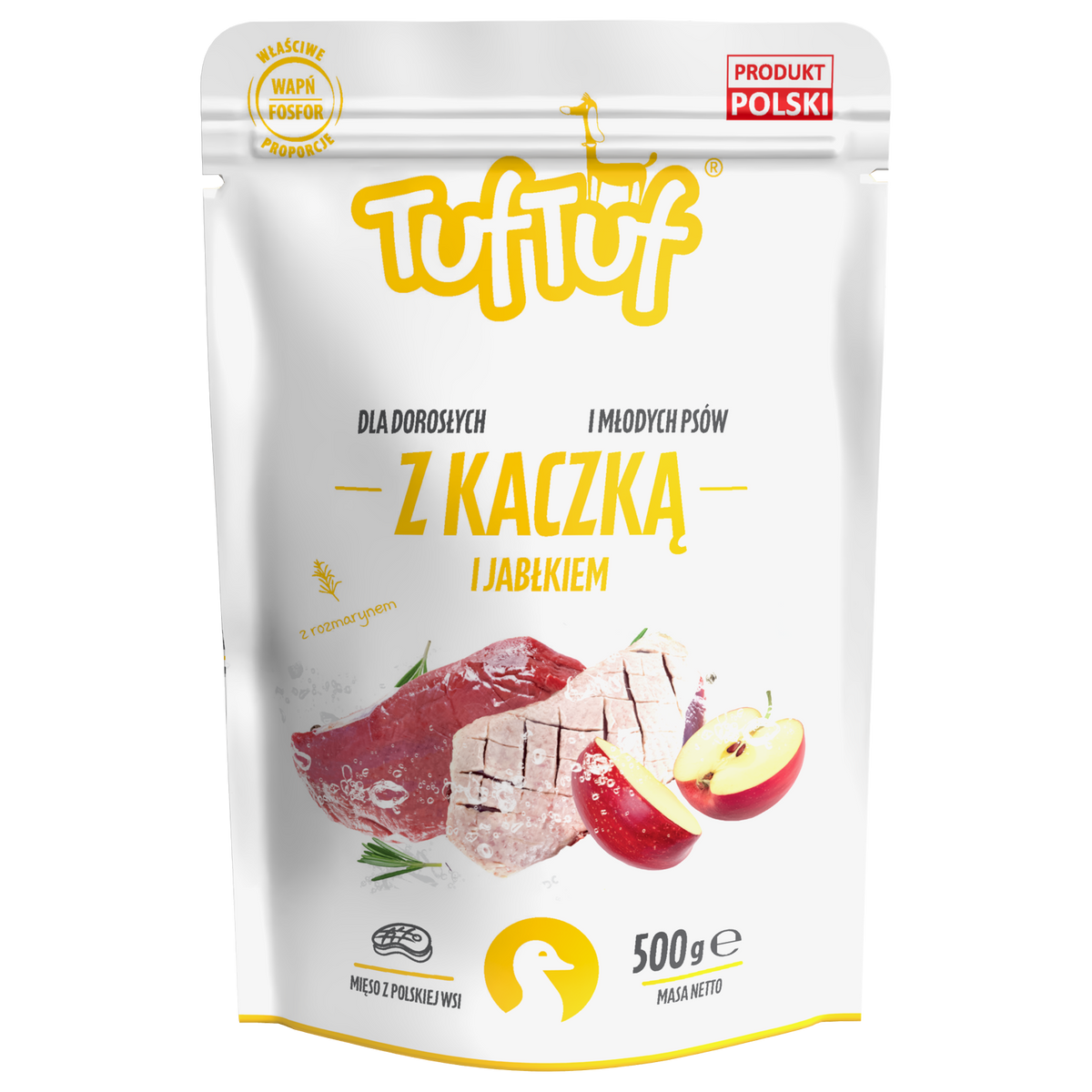 Saszetka kaczka z jabłkiem dla psa