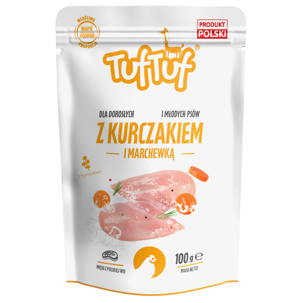 Saszetka kurczak z marchewką dla psa