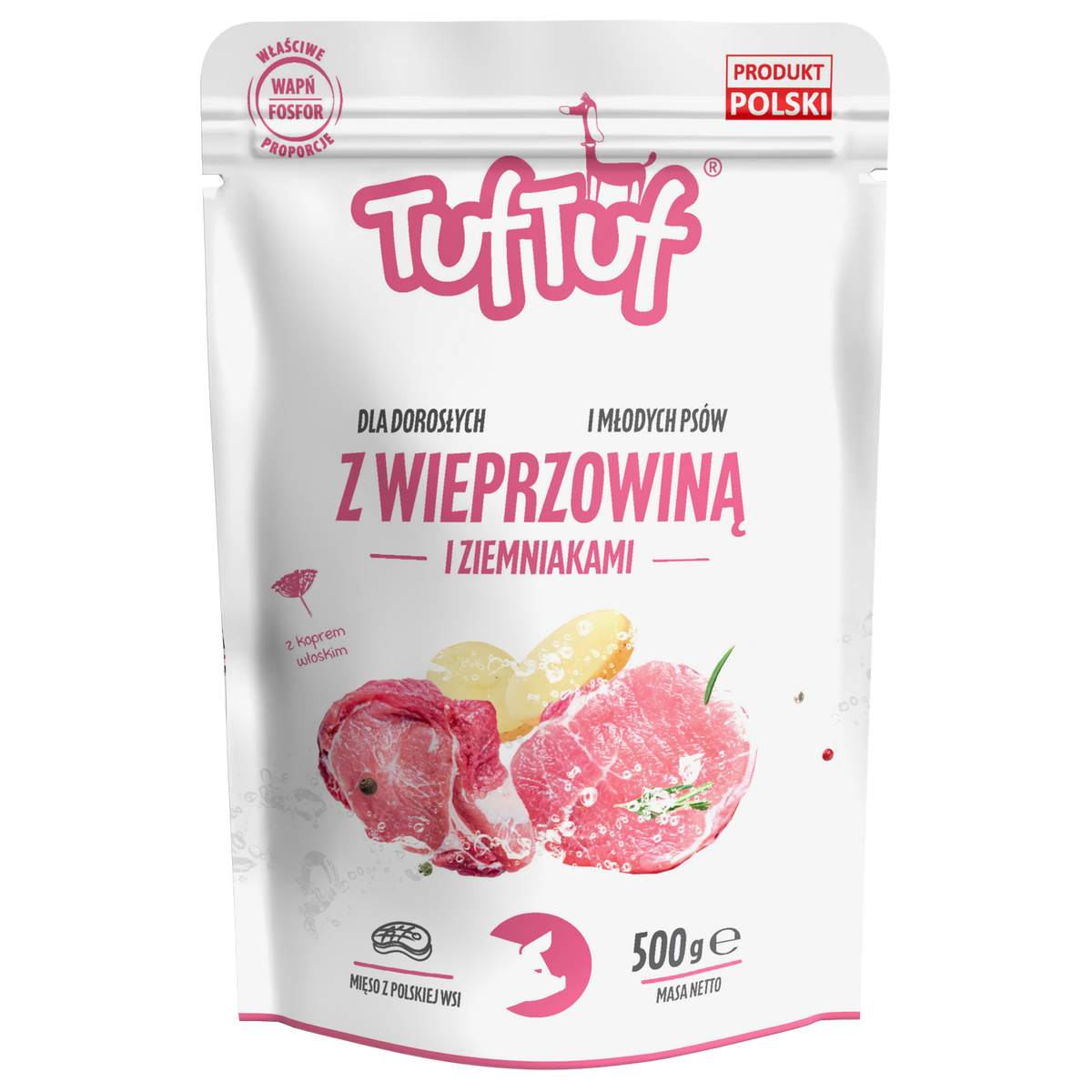 Saszetka wieprzowina z ziemniakami dla psa