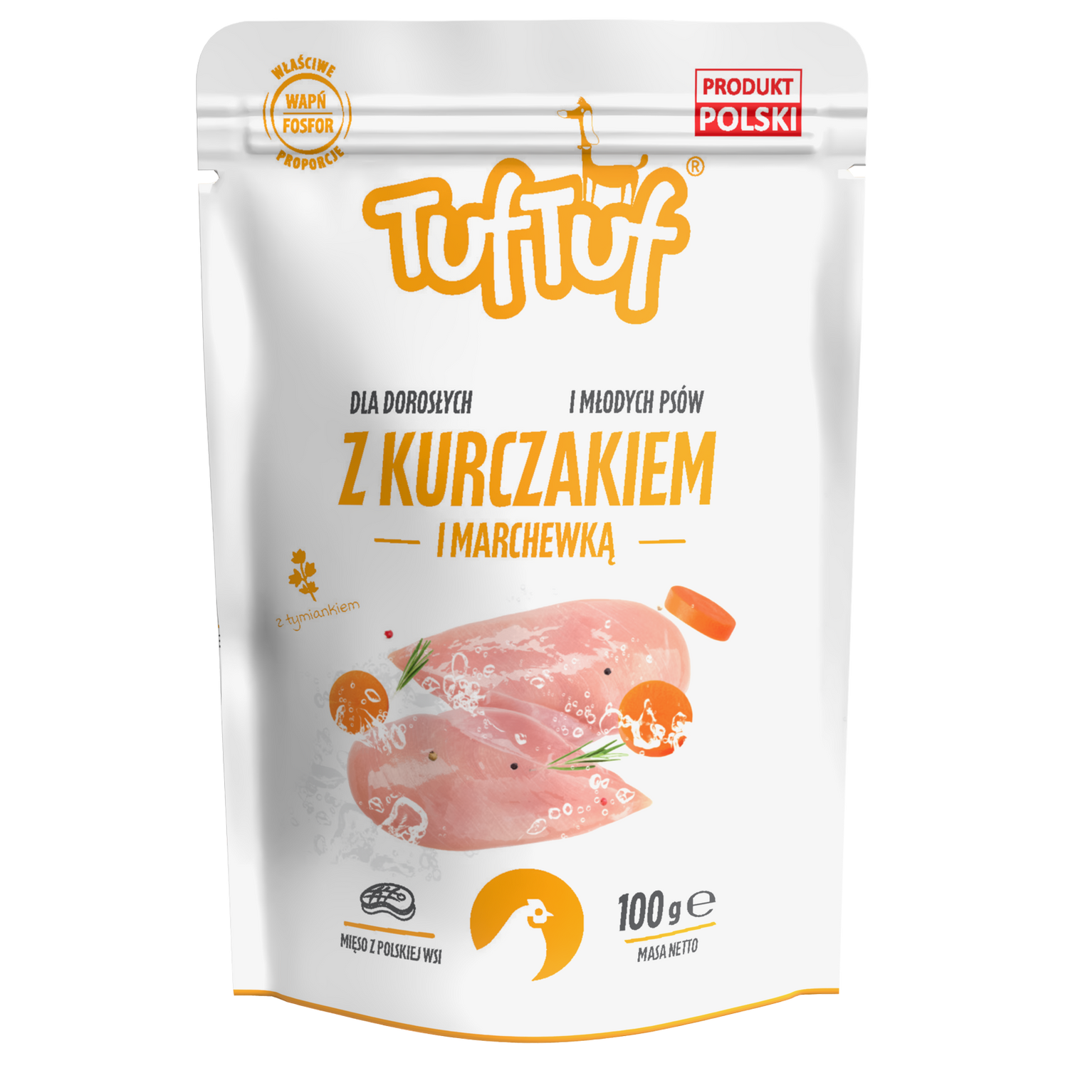 Saszetka kurczak z marchewką dla psa