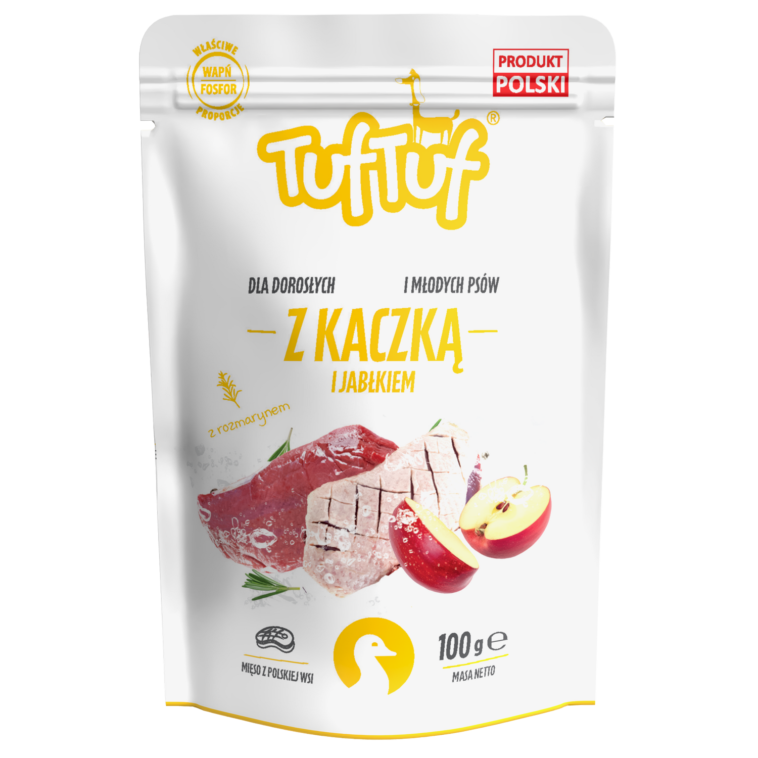 Saszetka kaczka z jabłkiem dla psa