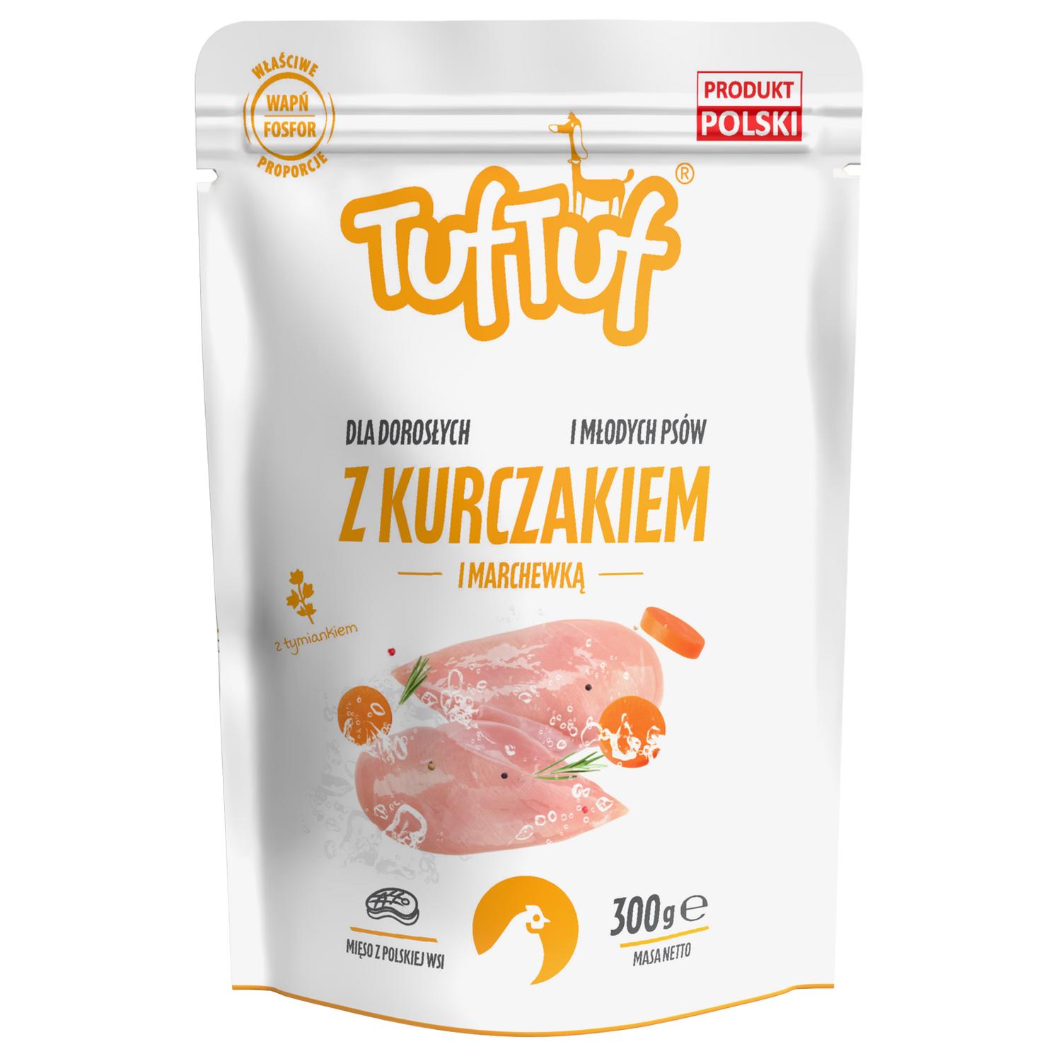 Saszetka kurczak z marchewką dla psa