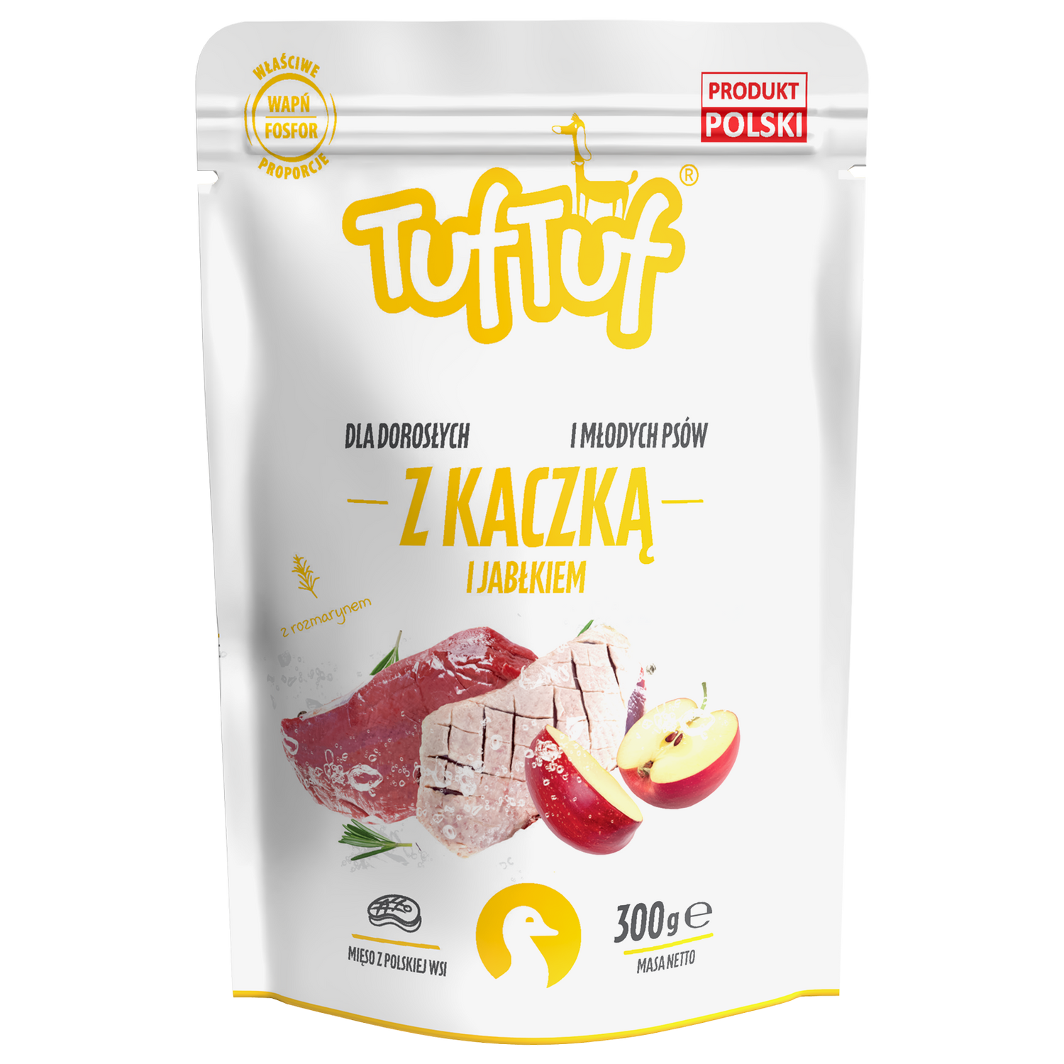 Saszetka kaczka z jabłkiem dla psa