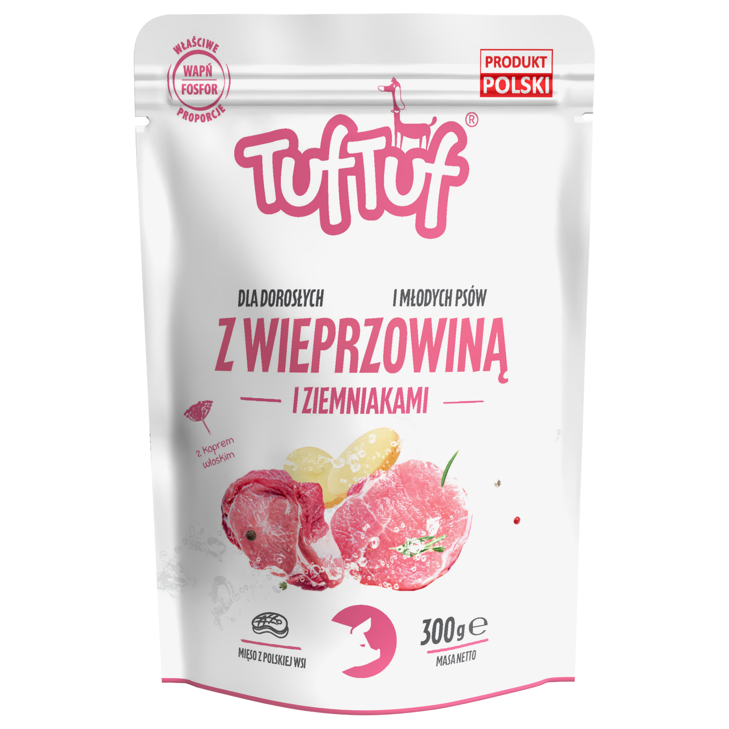 Saszetka wieprzowina z ziemniakami dla psa