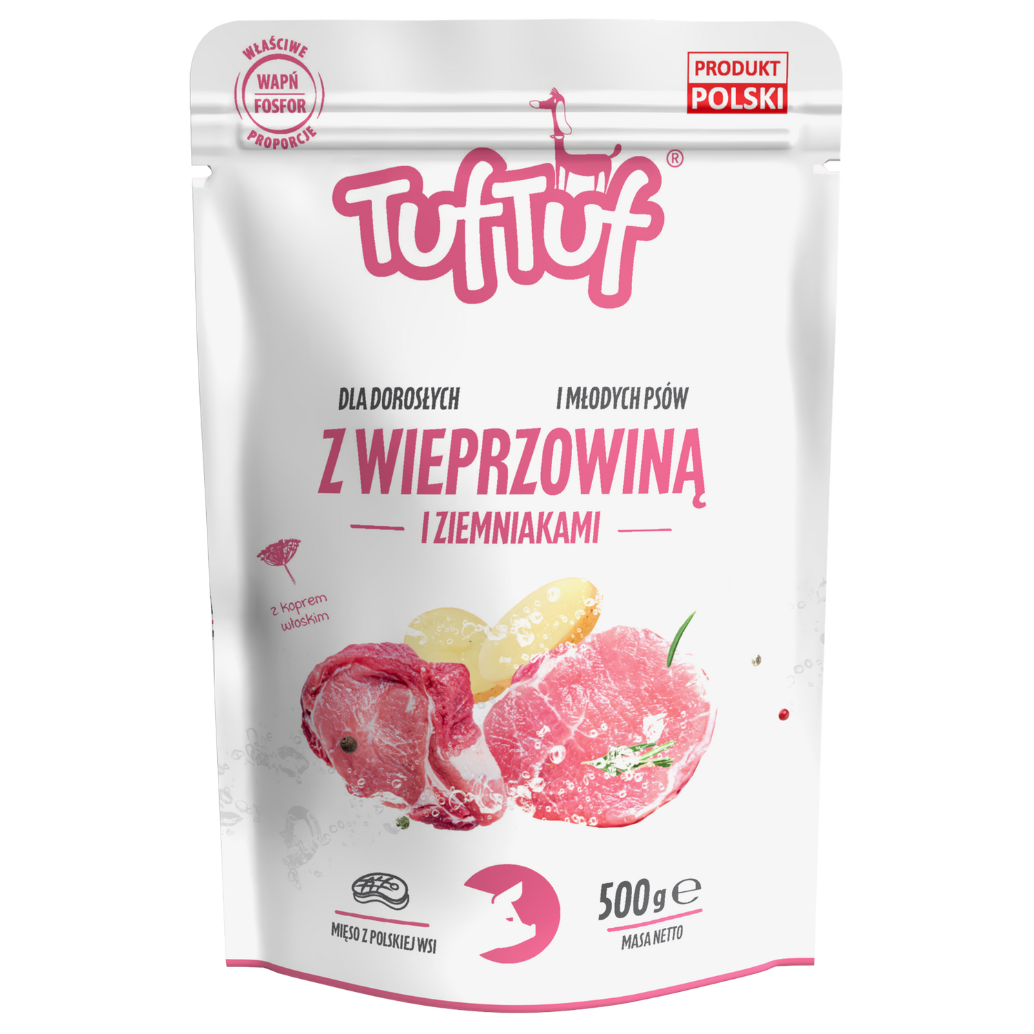 Saszetka wieprzowina z ziemniakami dla psa
